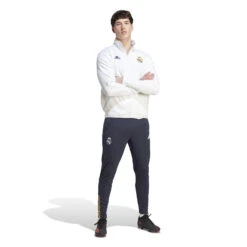 Adidas Real Madrid 23/24 Anthem Jacket (White) -Sports-Football Apparel adidas real madrid 23 24 anthem jacket white 4