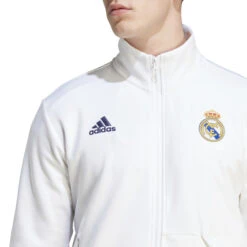 Adidas Real Madrid 23/24 Anthem Jacket (White) -Sports-Football Apparel adidas real madrid 23 24 anthem jacket white 5