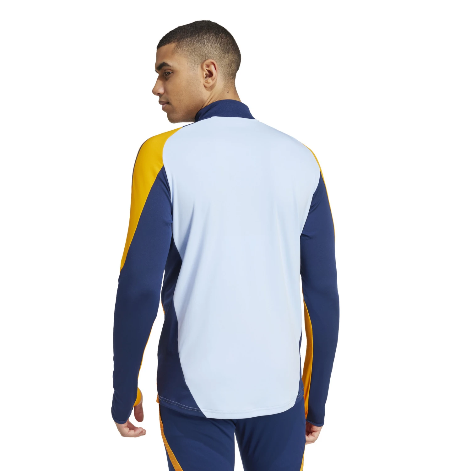 Adidas Real Madrid 24/25 1/4 Zip Training Top (Sky/Orange) 5 Adidas Real Madrid 24/25 1/4 Zip Training Top (Sky/Orange) - Image 3