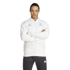 Adidas Real Madrid 24/25 Anthem Hooded Jacket (White) 10 Adidas Real Madrid 24/25 Anthem Hooded Jacket (White) -Sports-Football Apparel adidas real madrid 24 25 anthem hooded jacket whit 1