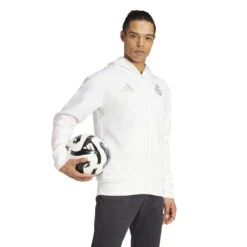 Adidas Real Madrid 24/25 Anthem Hooded Jacket (White) 13 Adidas Real Madrid 24/25 Anthem Hooded Jacket (White) -Sports-Football Apparel adidas real madrid 24 25 anthem hooded jacket whit 4