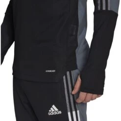 Adidas Real Madrid Humanrace Training Top (Black/White) -Sports-Football Apparel adidas real madrid humanrace training top black wh 4