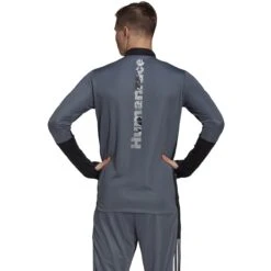 Adidas Real Madrid Humanrace Training Top (Black/White) -Sports-Football Apparel adidas real madrid humanrace training top black wh 7
