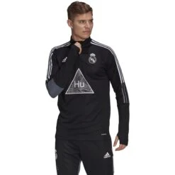 Adidas Real Madrid Humanrace Training Top (Black/White) -Sports-Football Apparel adidas real madrid humanrace training top black wh 8