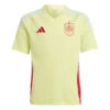 Adidas Spain 2024 Away Jersey Youth (Yellow/Mint) -Sports-Football Apparel adidas spain 2024 away jersey youth yellow mint