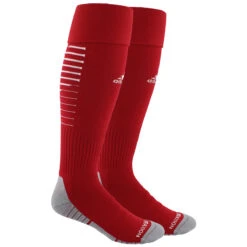 Adidas Team Speed 2 Socks (Red/White) -Sports-Football Apparel adidas team speed 2 socks red white 1