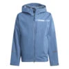 Adidas Terrex Multi Rain.RDY 2.5-Layer Rain Jacket (Blue) -Sports-Football Apparel adidas terrex multi rainrdy 25 layer rain jacket b