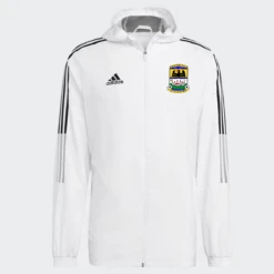 Adidas Tiro 21 Wind Breaker (White) -Sports-Football Apparel adidas tiro 21 wind breaker white 3