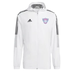 Adidas Tiro 21 Wind Breaker (White) -Sports-Football Apparel adidas tiro 21 wind breaker white 4