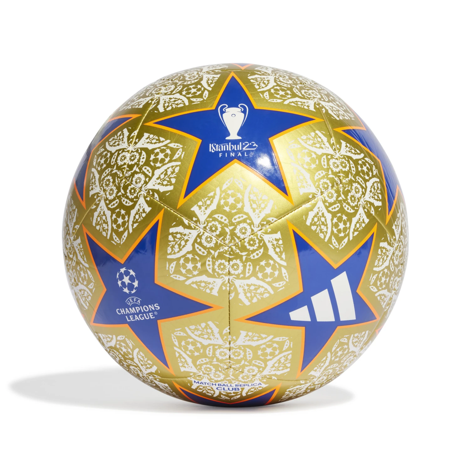 Adidas UCL 22/23 Club Ball (Gold/White/Blue) 3 Adidas UCL 22/23 Club Ball (Gold/White/Blue)