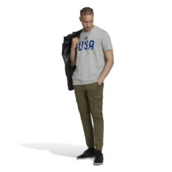 Adidas USA 2022 World Cup Tee (Gray) -Sports-Football Apparel adidas usa 2022 world cup tee gray 4