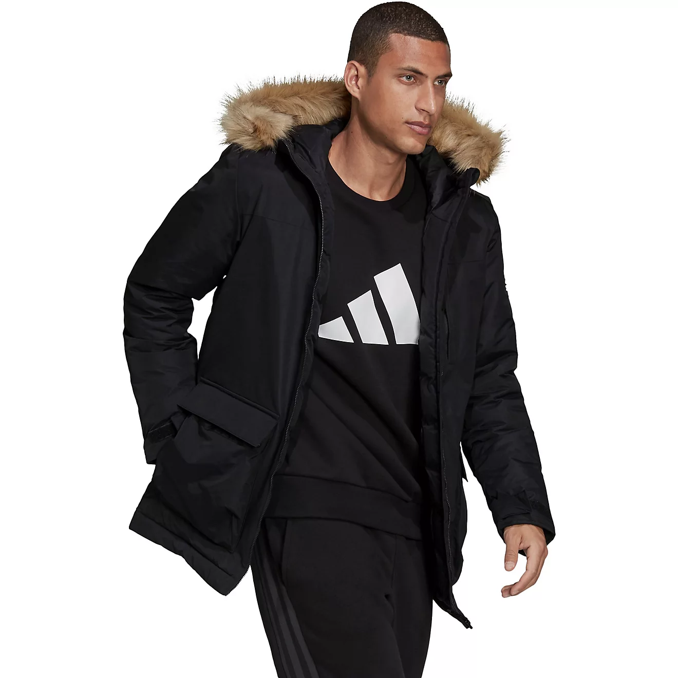 Adidas Utilitas Hooded Parka (Black) 3 Adidas Utilitas Hooded Parka (Black)
