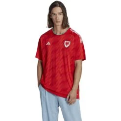 Adidas Wales 2022 Home Jersey (Red) -Sports-Football Apparel adidas wales 2022 home jersey red 2
