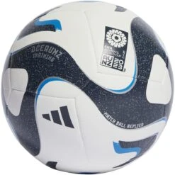 Sports-Football Apparel 27 Adidas Womens World Cup 2023 Oceaunz Training Ball (White/Navy)