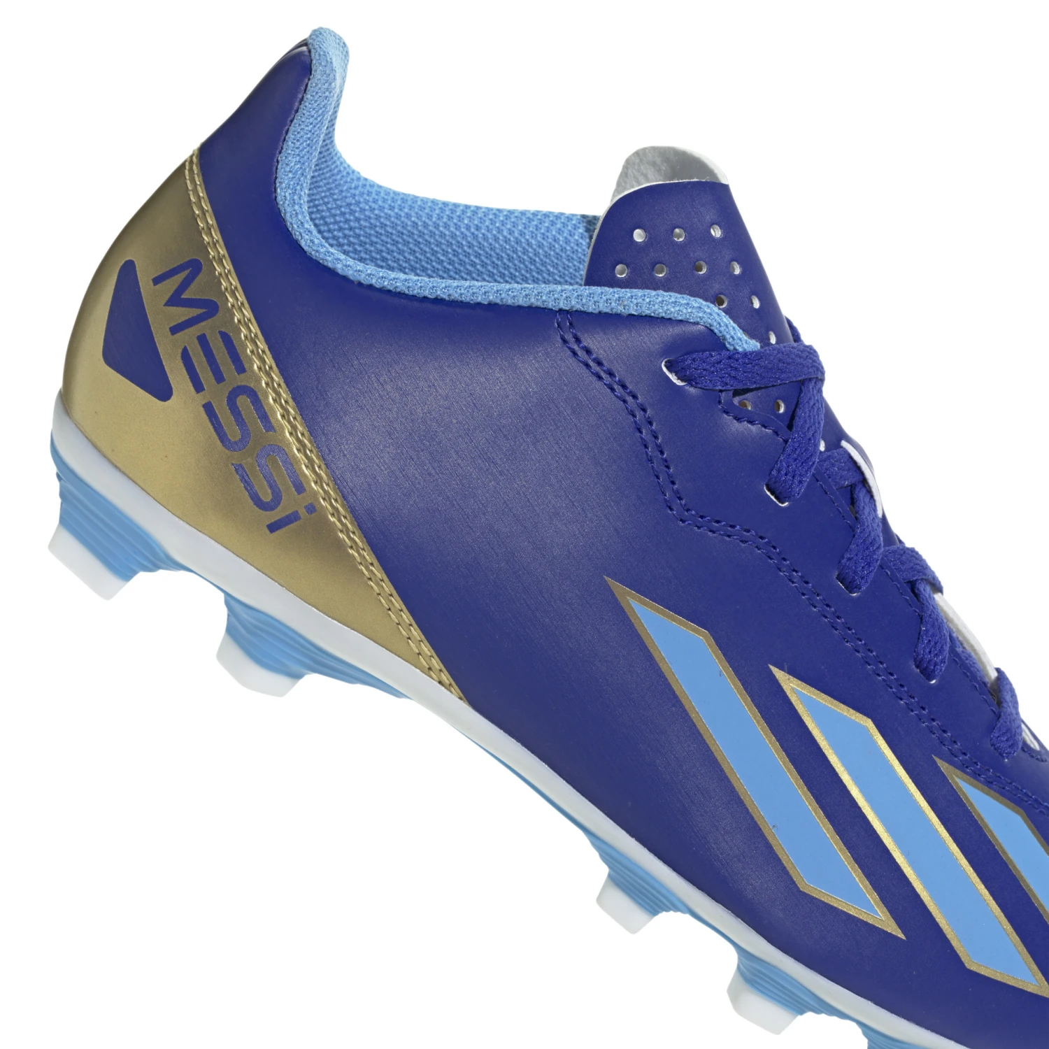 Adidas X Crazyfast Club FxG Jr Messi (Blue/White/Gold) 9 Adidas X Crazyfast Club FxG Jr Messi (Blue/White/Gold) - Image 7