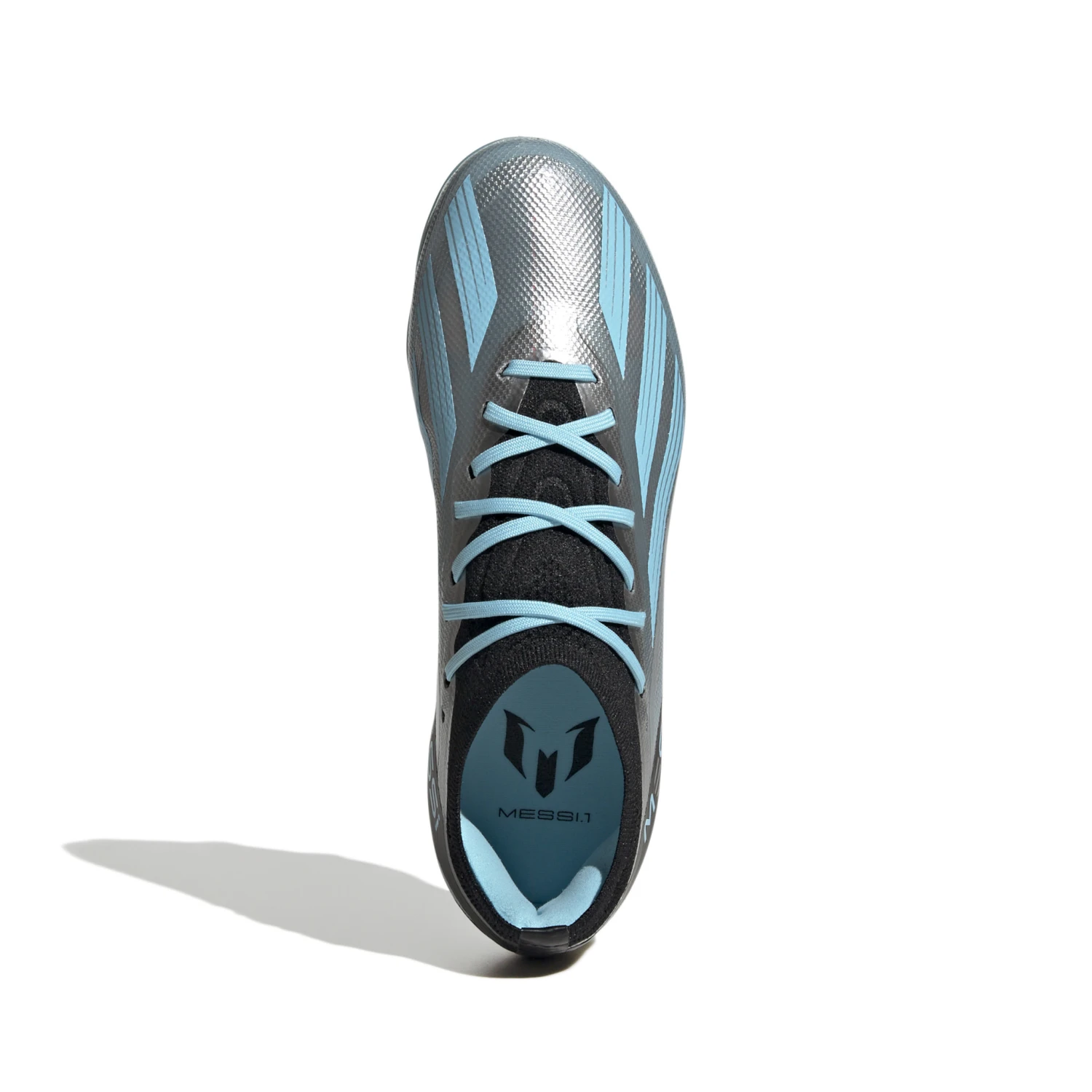 Adidas X Crazyfast Messi.1 FG Jr (Silver/Sky) 5 Adidas X Crazyfast Messi.1 FG Jr (Silver/Sky) - Image 3