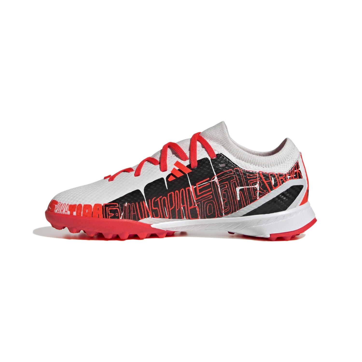 Adidas X Speedportal Messi.3 Turf Jr (White/Crimson) 4 Adidas X Speedportal Messi.3 Turf Jr (White/Crimson) - Image 2