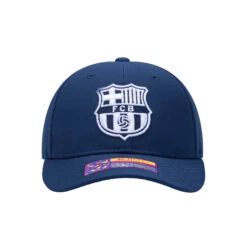 Fan Ink FC Barcelona Hit Adjustable Hat (Navy)