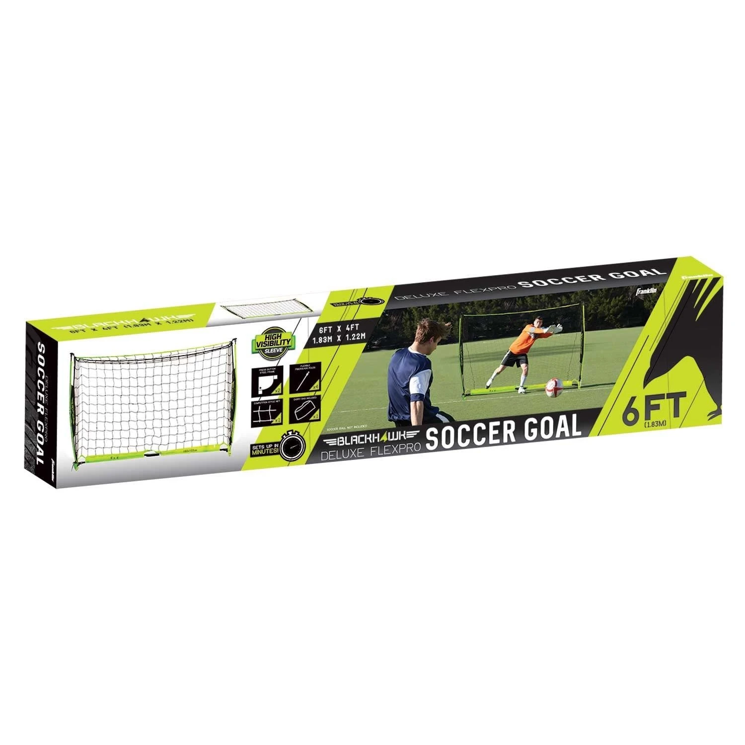 Franklin Blackhawk Flexpro Portable Soccer Goal 4'X6' 9 Franklin Blackhawk Flexpro Portable Soccer Goal 4'X6' - Image 7