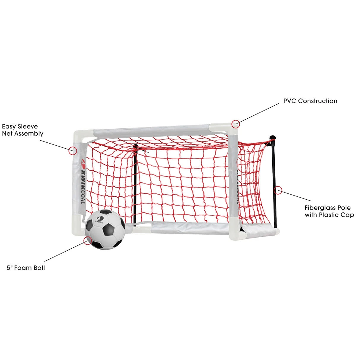 Kwik Goal Mini Soccer Goal (2 Ft) 4 Kwik Goal Mini Soccer Goal (2 Ft) - Image 2