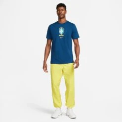 Nike Brazil 2022 Crest Tee (Blue) -Sports-Football Apparel nike brazil 2022 crest tee blue 2