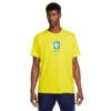 Nike Brazil 2022 Crest Tee (Yellow) -Sports-Football Apparel nike brazil 2022 crest tee yellow