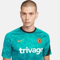 Nike Chelsea 21/22 Prematch CL Jersey (Aqua) 21 Nike Chelsea 21/22 Prematch CL Jersey (Aqua) -Sports-Football Apparel nike chelsea 21 22 prematch cl jersey aqua 9