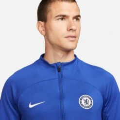 Nike Chelsea 22/23 Strike Track Jacket (Blue) -Sports-Football Apparel nike chelsea 22 23 strike track jacket blue 2
