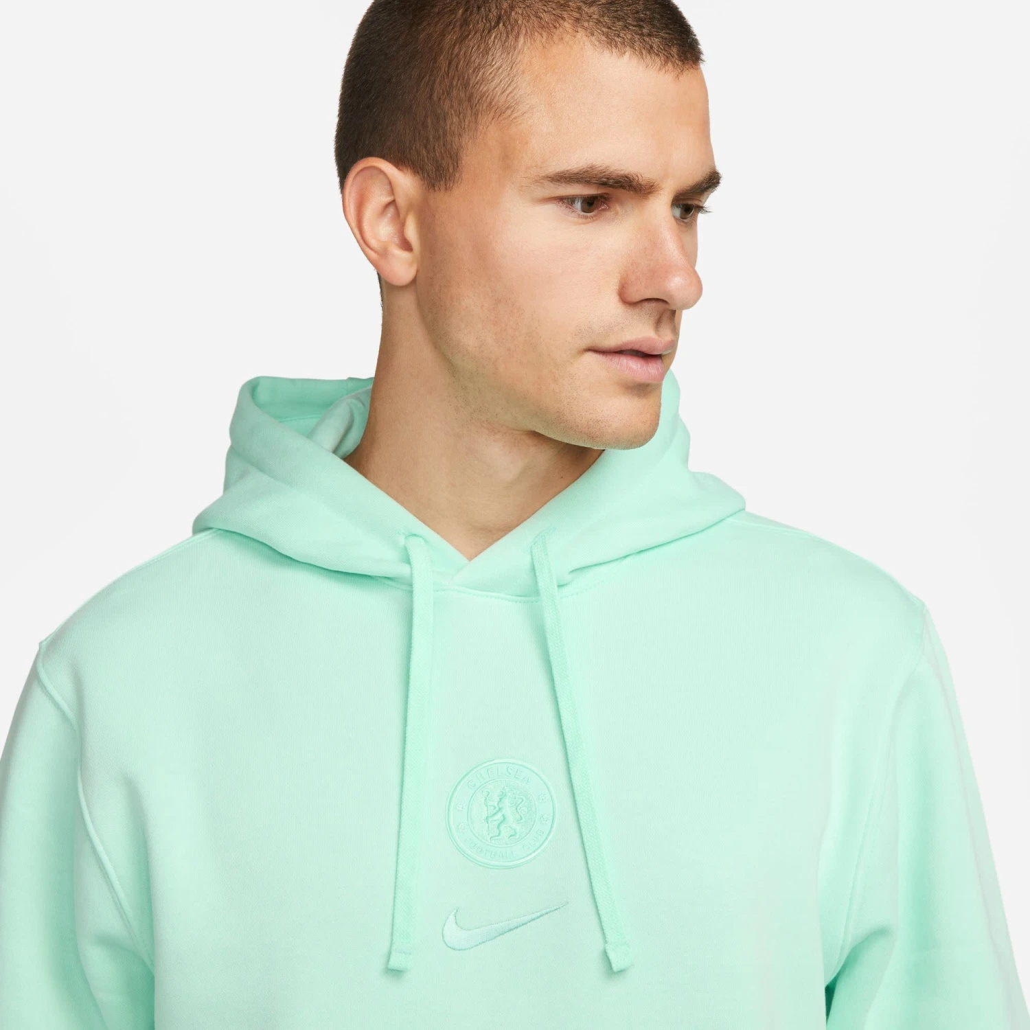 Nike Chelsea 23/24 Club Pullover Hoodie (Mint) 5 Nike Chelsea 23/24 Club Pullover Hoodie (Mint) - Image 3