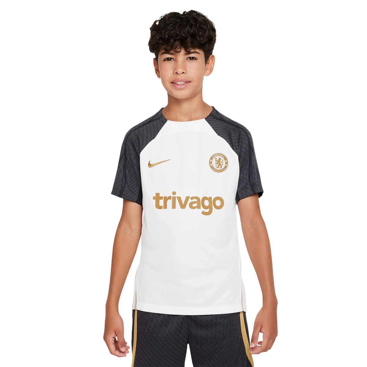 Nike Chelsea 23/24 Strike Training Jersey Youth (White/Navy) 3 Nike Chelsea 23/24 Strike Training Jersey Youth (White/Navy)