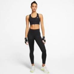 Nike Dri-Fit Swoosh Non-Padded Sports Bra (Black) -Sports-Football Apparel nike dri fit swoosh non padded sports bra black 4
