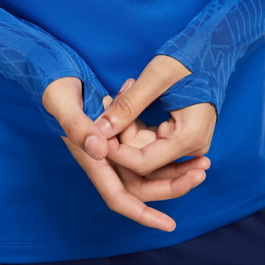 Nike England 2022 Strike Drill Top 1/4 Zip (Blue) 6 Nike England 2022 Strike Drill Top 1/4 Zip (Blue) - Image 4