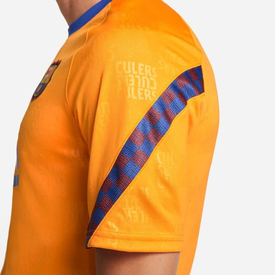 Nike FC Barcelona 21/22 Prematch Jersey (Orange/Blue) 7 Nike FC Barcelona 21/22 Prematch Jersey (Orange/Blue) - Image 5