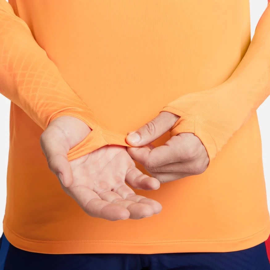 Nike FC Barcelona 21/22 Strike Drill Top 1/4 Zip (Orange/Blue) 6 Nike FC Barcelona 21/22 Strike Drill Top 1/4 Zip (Orange/Blue) - Image 4