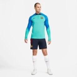 Nike FC Barcelona 22/23 Strike 1/4 Zip Top (Aqua) 11 Nike FC Barcelona 22/23 Strike 1/4 Zip Top (Aqua) -Sports-Football Apparel nike fc barcelona 22 23 strike 1 4 zip top aqua 3