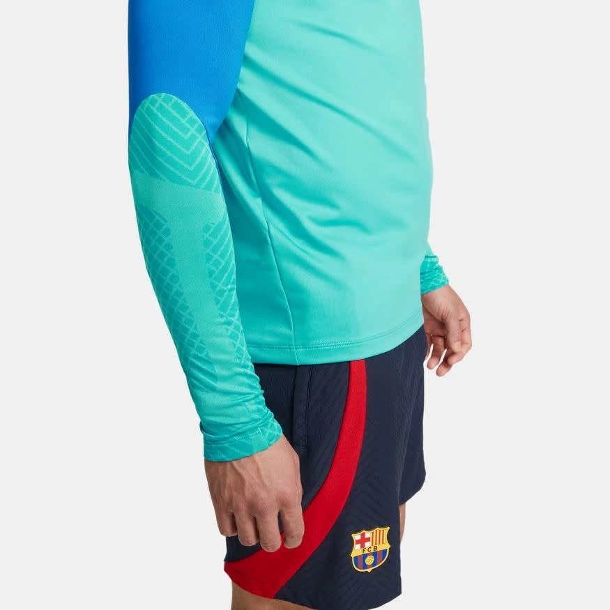 Nike FC Barcelona 22/23 Strike 1/4 Zip Top (Aqua) 8 Nike FC Barcelona 22/23 Strike 1/4 Zip Top (Aqua) - Image 6