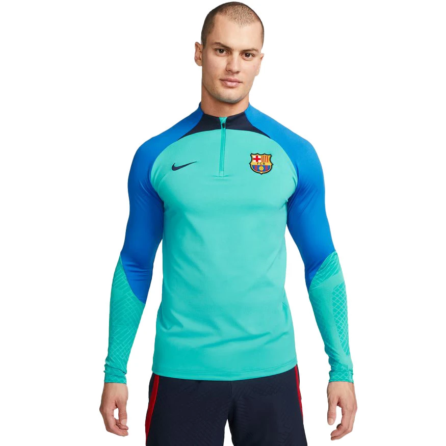 Nike FC Barcelona 22/23 Strike 1/4 Zip Top (Aqua) 3 Nike FC Barcelona 22/23 Strike 1/4 Zip Top (Aqua)