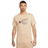 Nike FC Barcelona 22/23 Travel Tee (Desert) -Sports-Football Apparel nike fc barcelona 22 23 travel tee desert