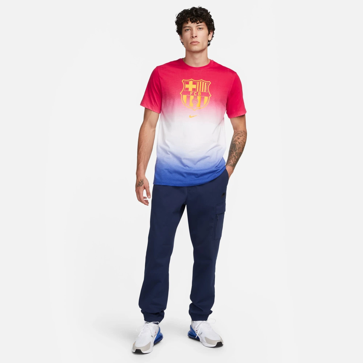 Nike FC Barcelona 23/24 Crest Tee (Red/White/Blue) 6 Nike FC Barcelona 23/24 Crest Tee (Red/White/Blue) - Image 4