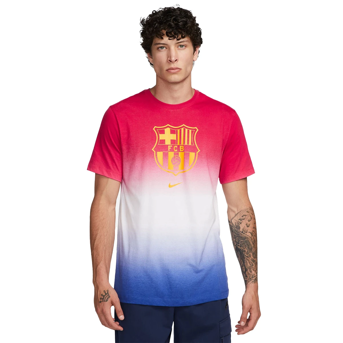 Nike FC Barcelona 23/24 Crest Tee (Red/White/Blue) 3 Nike FC Barcelona 23/24 Crest Tee (Red/White/Blue)