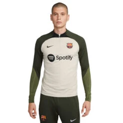 Nike FC Barcelona 23/24 Strike Drill Top 1/4 Zip (Tan)