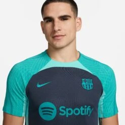 Nike FC Barcelona 23/24 Strike Training Jersey (Navy/Teal) -Sports-Football Apparel nike fc barcelona 23 24 strike training jersey nav 11