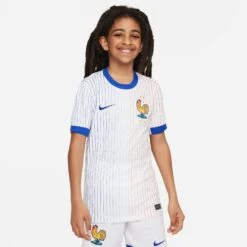 Nike France 2024 Away Jersey Youth (White) -Sports-Football Apparel nike france 2024 away jersey youth white 2