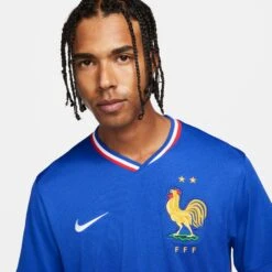 Nike France 2024 Home Jersey (Blue) -Sports-Football Apparel nike france 2024 home jersey blue 4