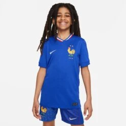 Nike France 2024 Home Jersey Youth (Blue) -Sports-Football Apparel nike france 2024 home jersey youth blue 2