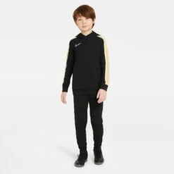 Nike Joga Bonito Academy Hoodie Youth (Black/Gold) -Sports-Football Apparel nike joga bonito academy hoodie youth black gold 6