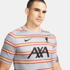 Nike Liverpool 21/22 Prematch Jersey (Gray) 9 Nike Liverpool 21/22 Prematch Jersey (Gray) -Sports-Football Apparel nike liverpool 21 22 prematch jersey gray 2