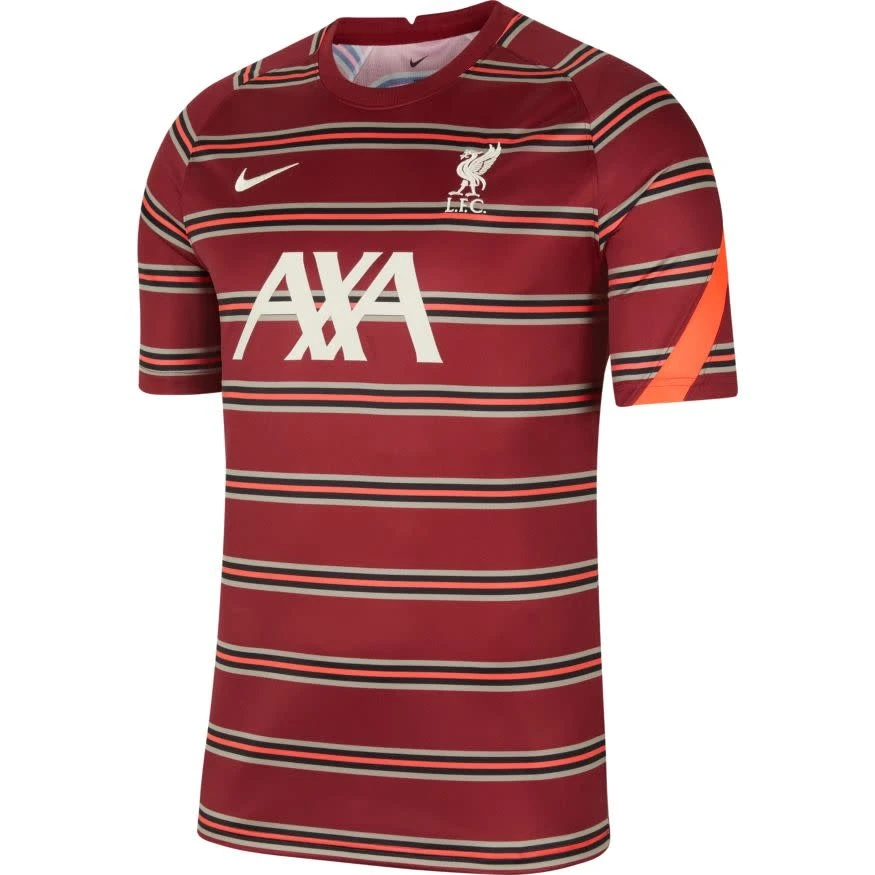 Nike Liverpool 21/22 Prematch Jersey (Maroon) 6 Nike Liverpool 21/22 Prematch Jersey (Maroon) - Image 4