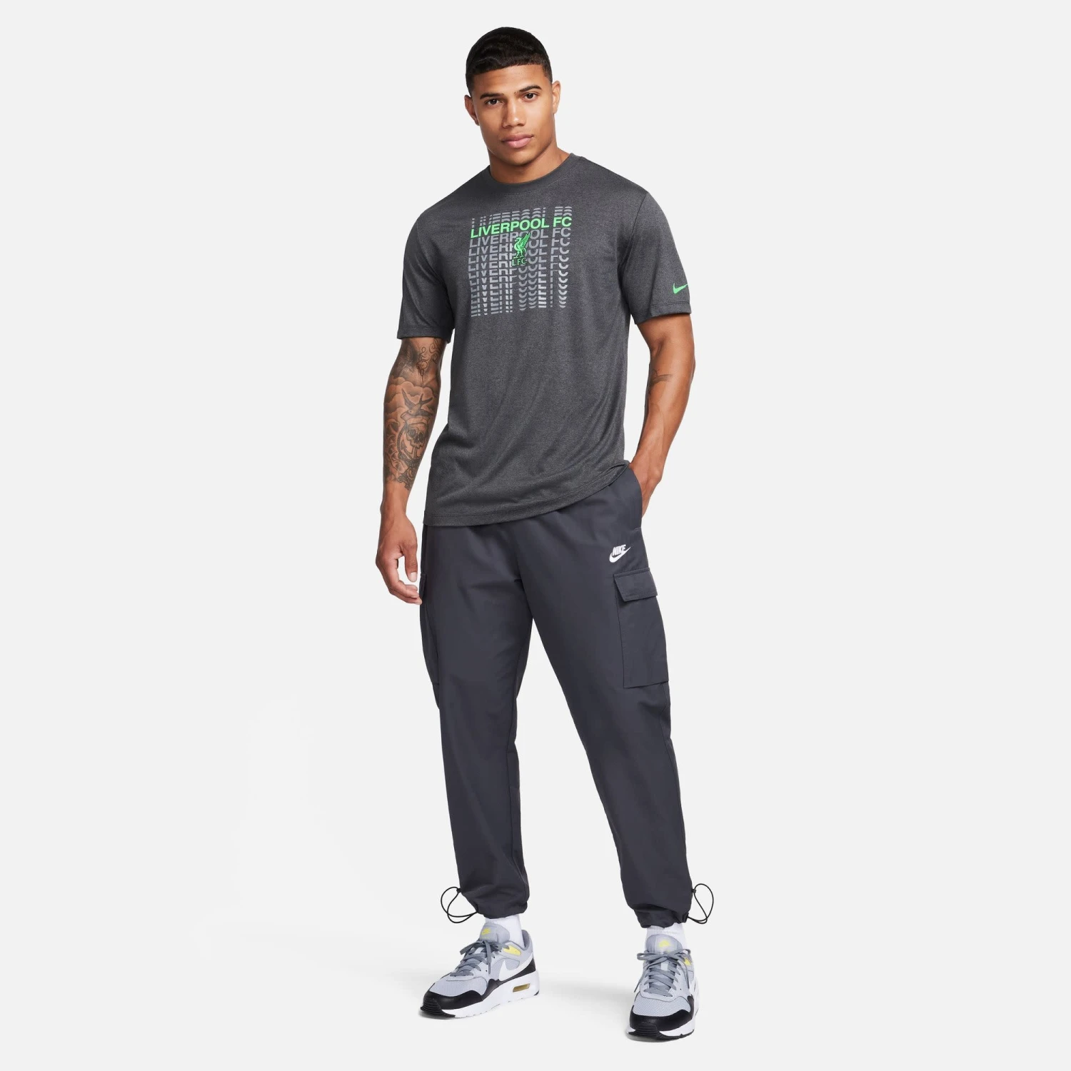 Nike Liverpool 23/24 Rlgd Tee (Gray/Green) 5 Nike Liverpool 23/24 Rlgd Tee (Gray/Green) - Image 3