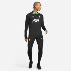 Nike Liverpool 23/24 Strike Drill Top 1/4 Zip (Black/Green) -Sports-Football Apparel nike liverpool 23 24 strike drill top 1 4 zip blac 2
